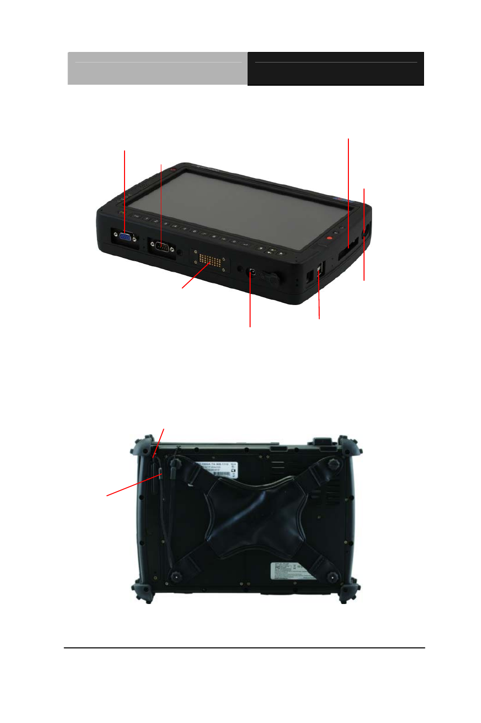 Right and bottom view rear view | AAEON RTC-1000i User Manual | Page 23 / 51