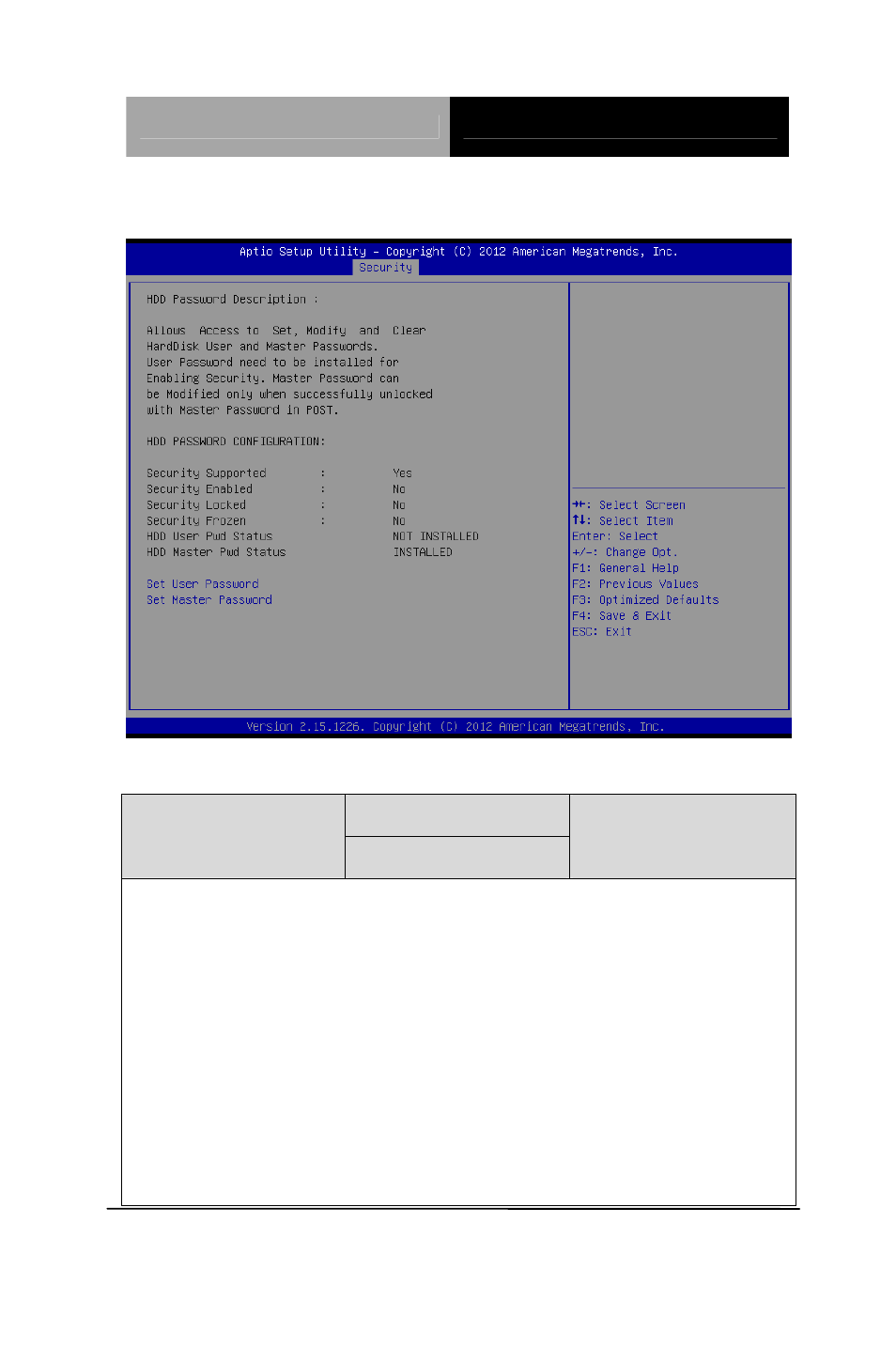 Hdd security | AAEON AHP-1083 User Manual | Page 45 / 55