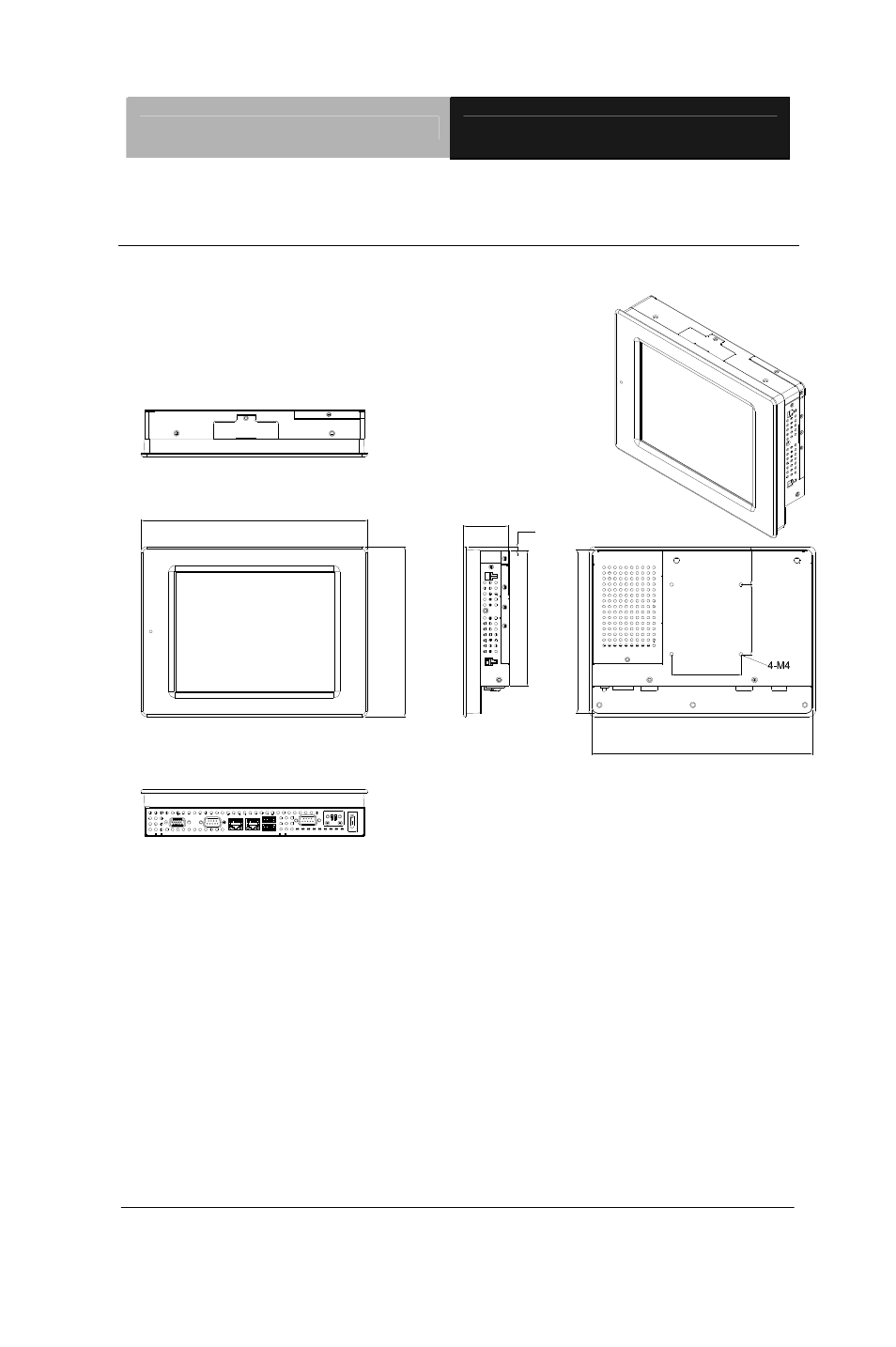 Ahp-1081, 3 dimension | AAEON AHP-1081 User Manual | Page 14 / 26