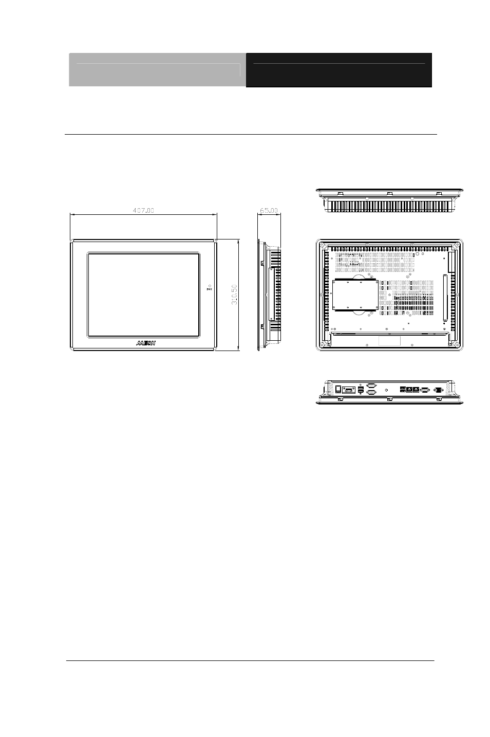 3 dimension | AAEON AHP-1152 User Manual | Page 14 / 29