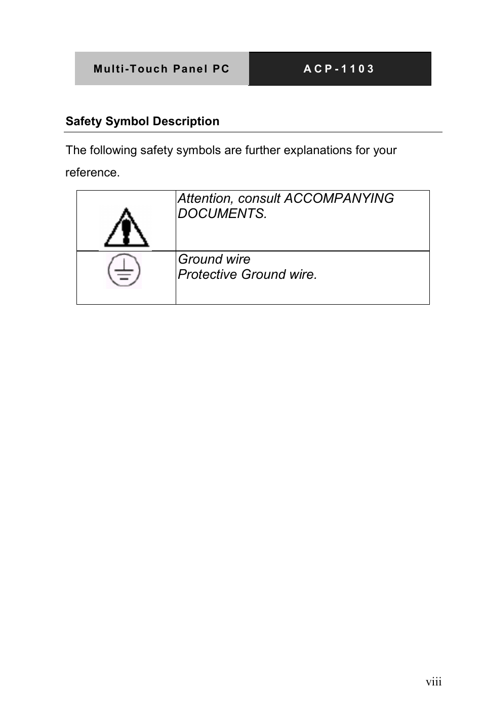 AAEON ACP-1103 User Manual | Page 9 / 115