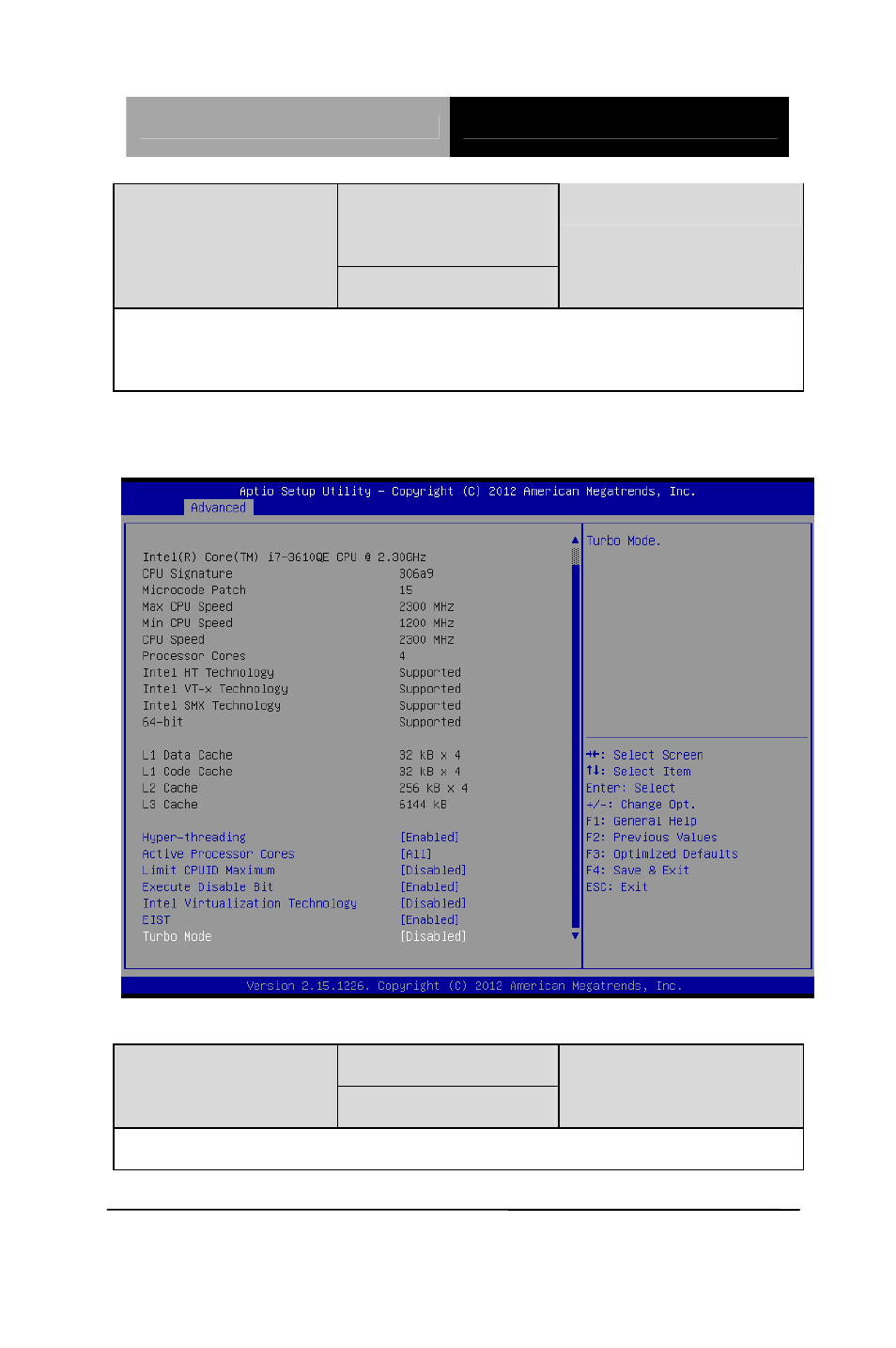 Cpu configuration | AAEON ACP-5217 User Manual | Page 40 / 108