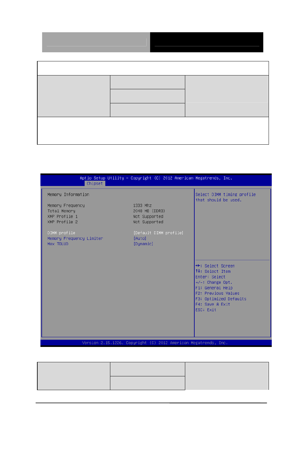 Memory configuration | AAEON ACP-5217 User Manual | Page 54 / 108