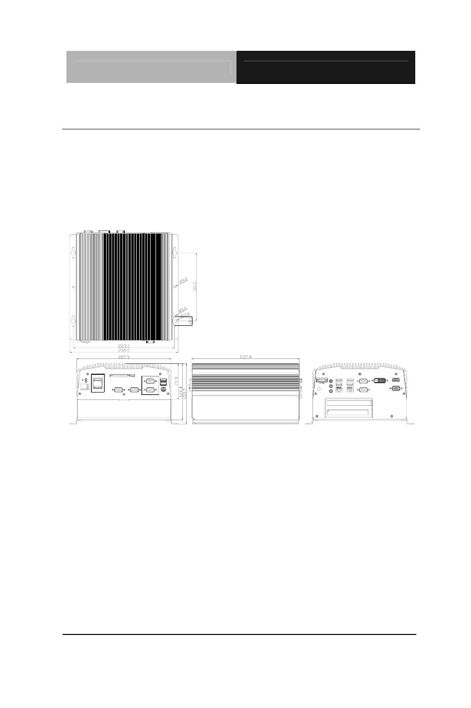 1 dimension, Chapter 2 hardware installation, Aec-6977 unit:mm | AAEON AEC-6977 User Manual | Page 19 / 114