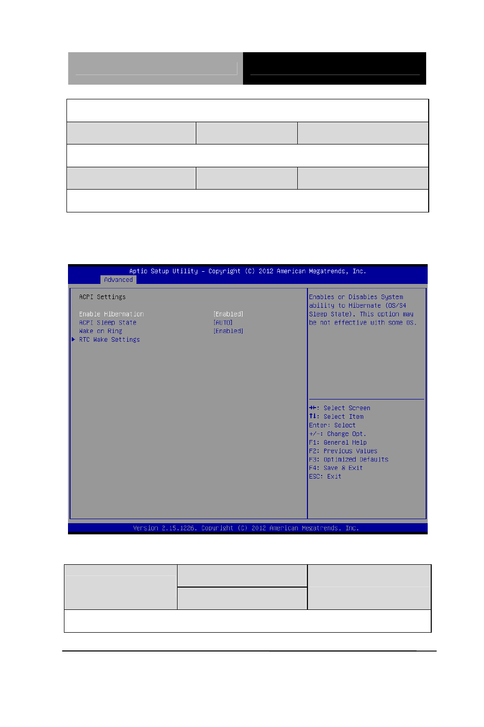 Acpi settings | AAEON TKS-P20-CV01 User Manual | Page 43 / 99