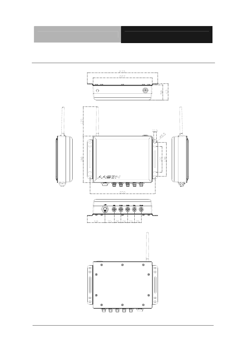 4 dimension | AAEON AEC-6511 User Manual | Page 15 / 44