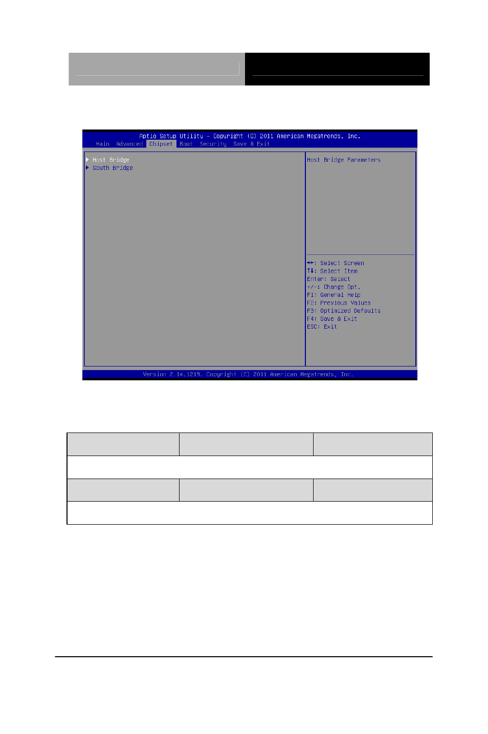 Setup submenu: chipset | AAEON AEC-6523 User Manual | Page 60 / 96