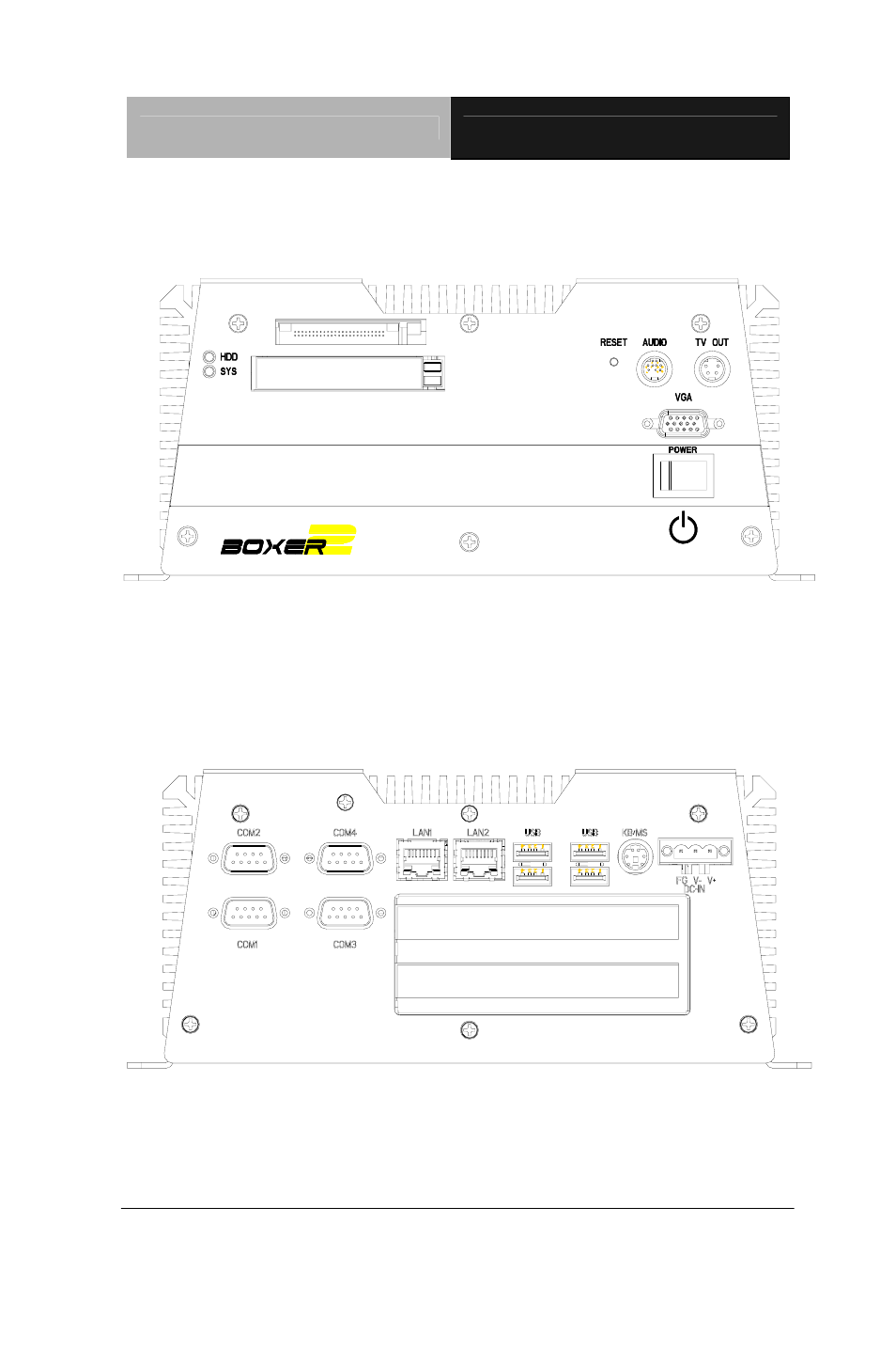 Front side rear side | AAEON AEC-6920 User Manual | Page 17 / 58