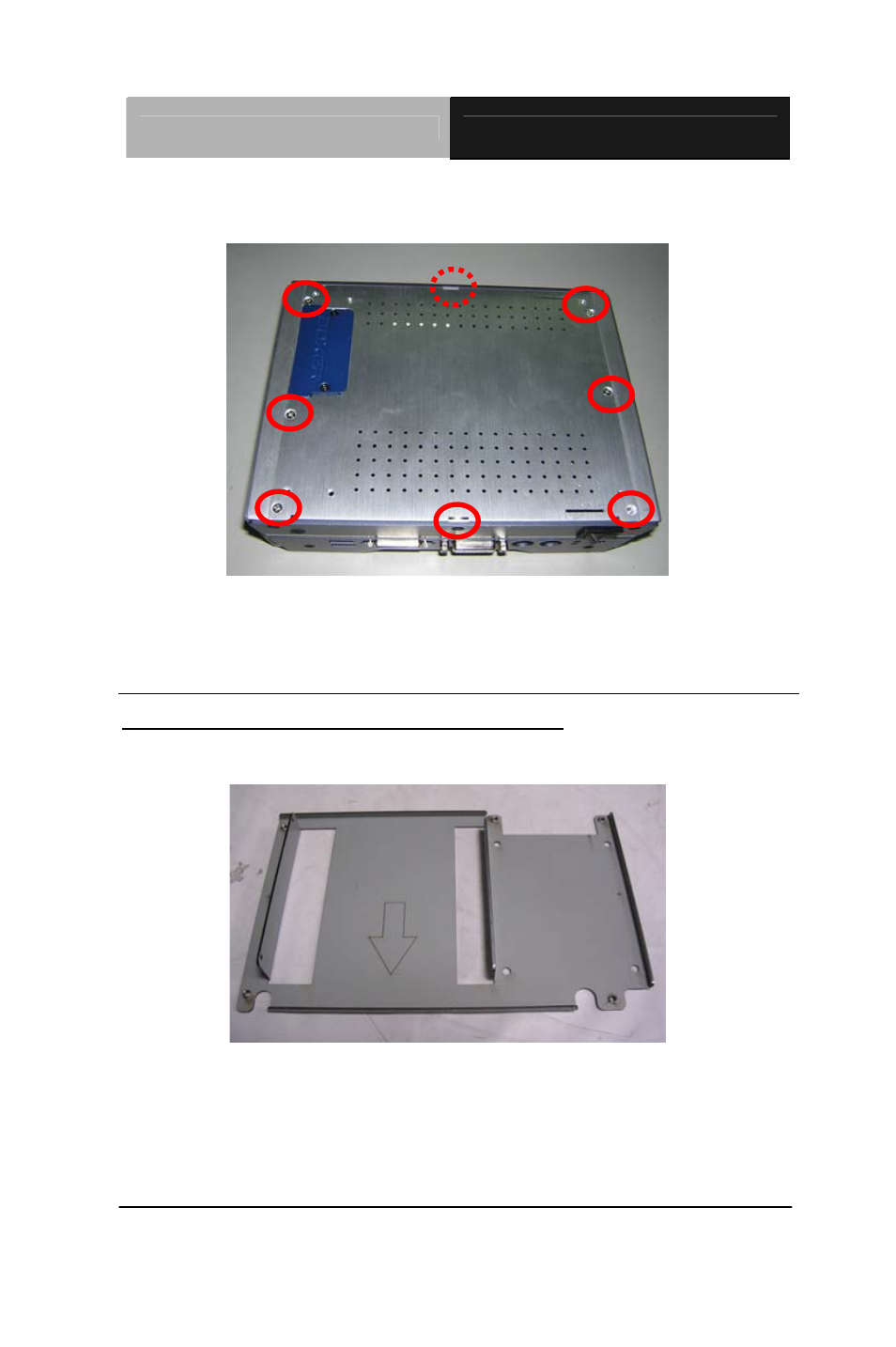 Cd-rom and 2.5” hdd kit combination, Step 1: get the disk bracket ready | AAEON AEC-6860 User Manual | Page 25 / 64