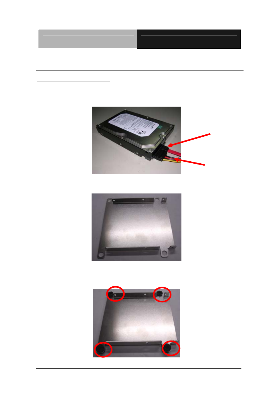 Hdd kit combination, Step 2: get the bracket ready | AAEON AEC-6860 User Manual | Page 35 / 64