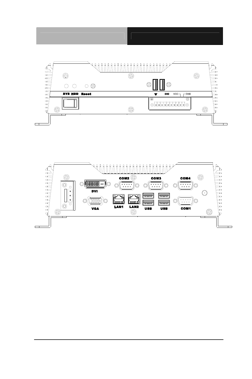 Connectors on the front panel, Connectors on the rear panel | AAEON AEC-6635 User Manual | Page 18 / 51