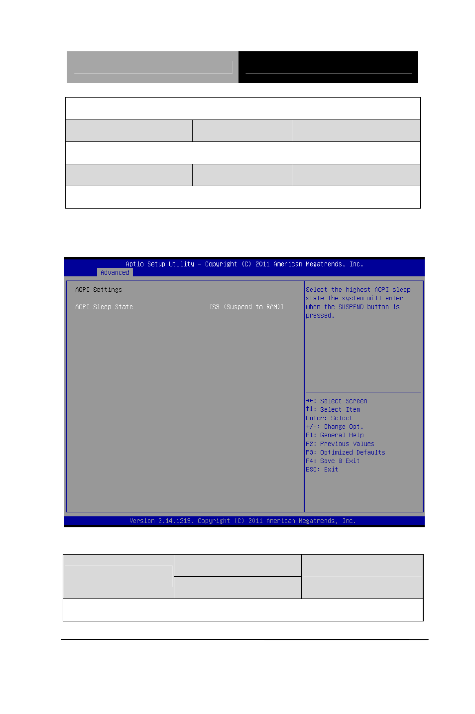 Acpi settings | AAEON AEC-6613 User Manual | Page 44 / 88