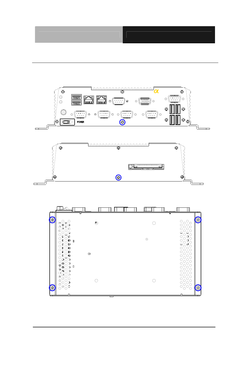 Step 2: unfasten the four screws on the bottom lid | AAEON AEC-6612 Rev.A User Manual | Page 28 / 47