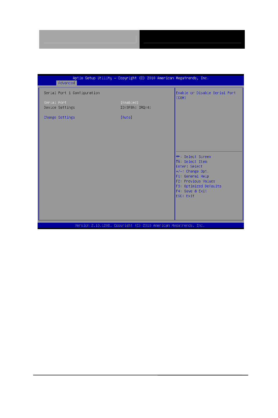 Serial port 1 configuration | AAEON AEC-6636 User Manual | Page 51 / 109