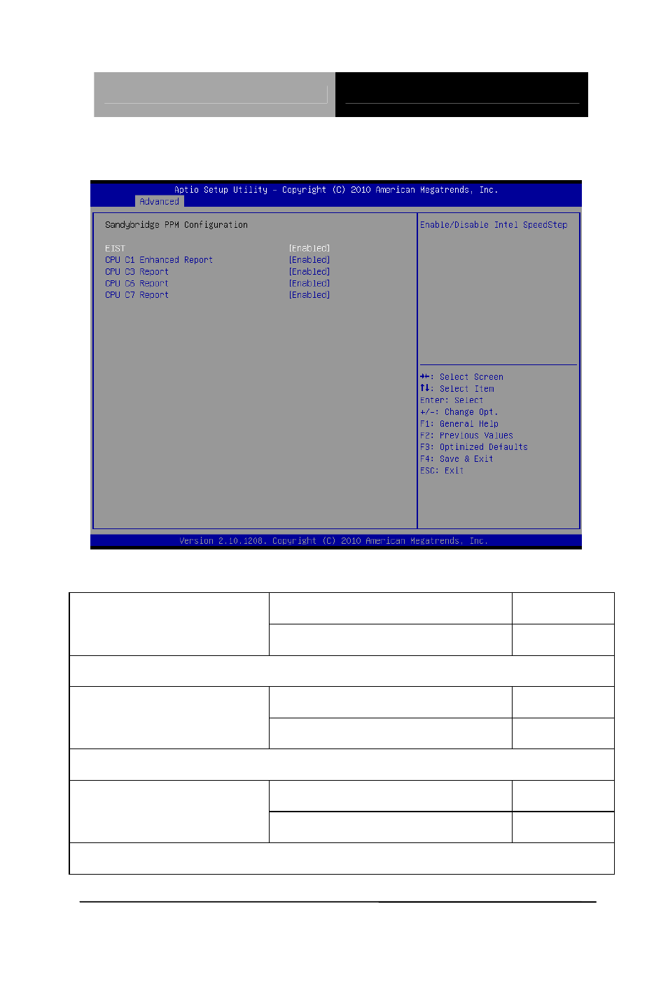 Sandybridge ppm configuration | AAEON AEC-6636 User Manual | Page 57 / 109