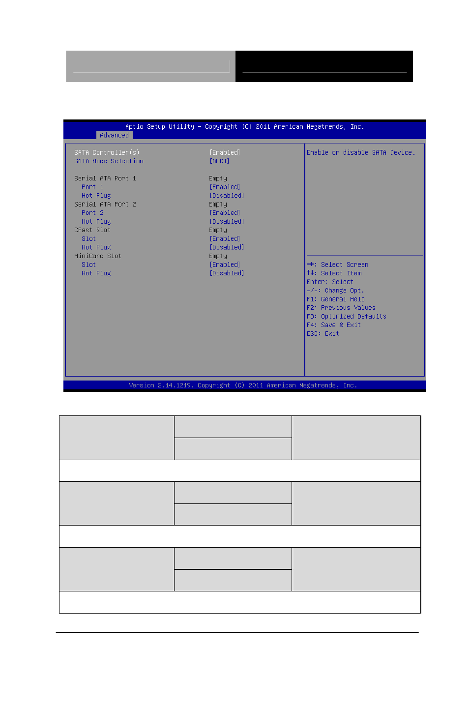 Sata configuration | AAEON TKS-G50-QM77 User Manual | Page 50 / 117