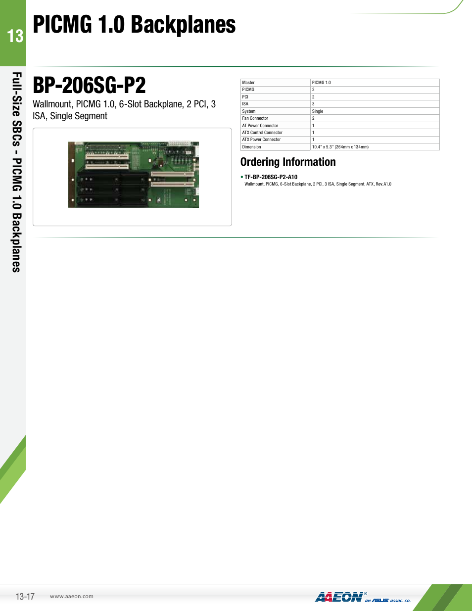 AAEON BP-206SG-P2 User Manual | 1 page