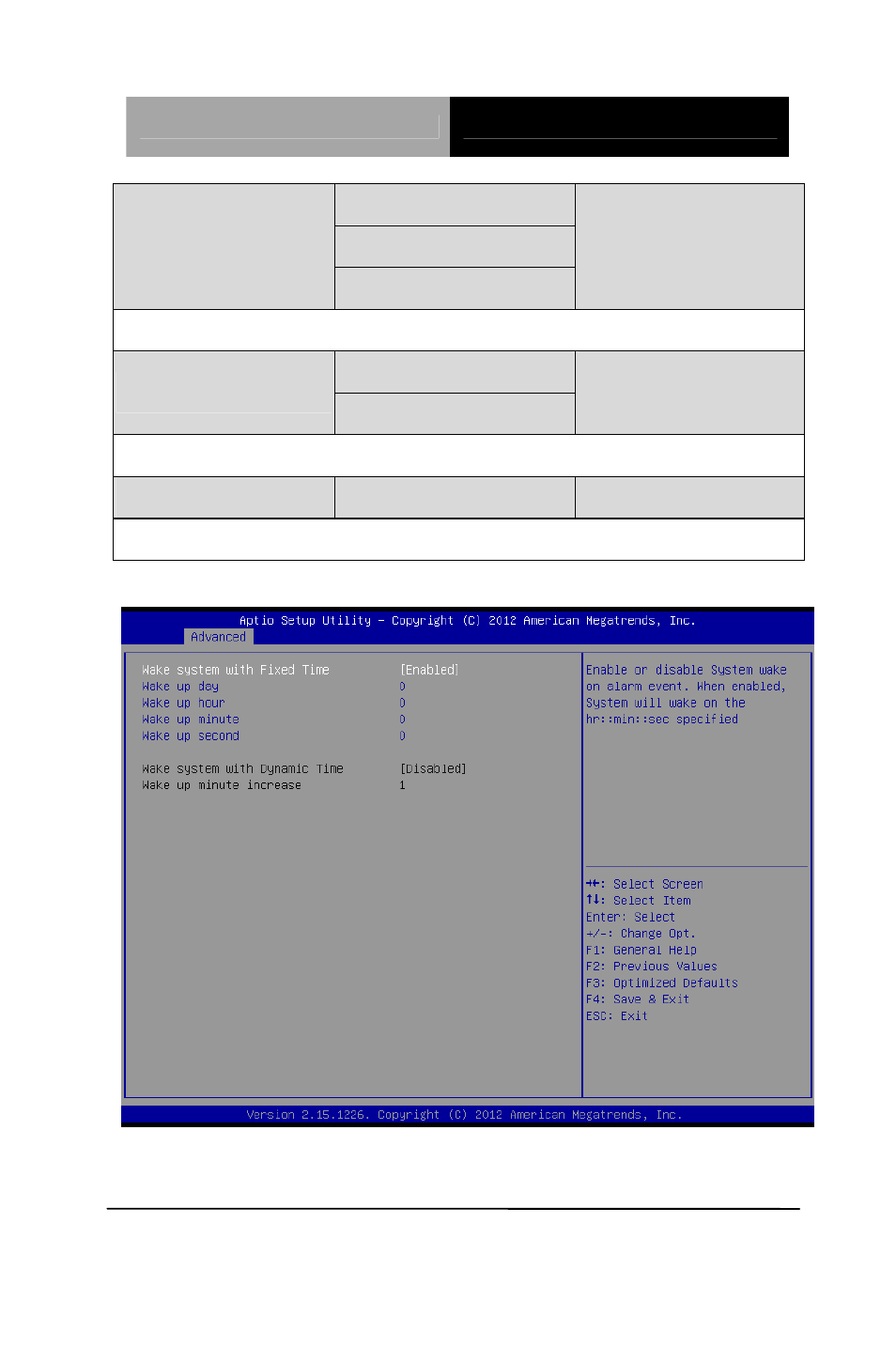 Rtc wake settings | AAEON PICO-CV01 User Manual | Page 48 / 103