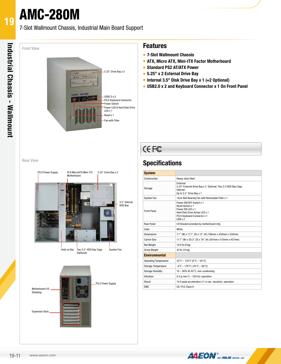 AAEON AMC-280M User Manual | 2 pages