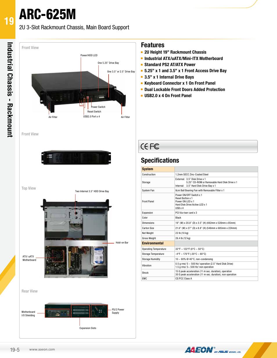 AAEON ARC-625M User Manual | 2 pages