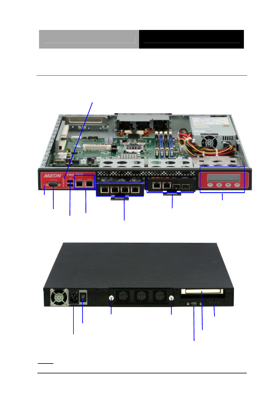 4 general system information front panel, Rear panel | AAEON FWS-7800 User Manual | Page 15 / 70