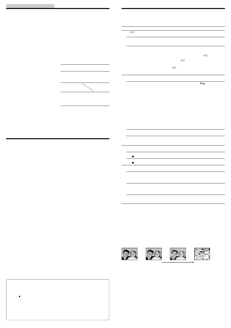 Warning, Specifications, Demonstration mode | Troubleshooting, Sapphire tape cleaner, Head condition sensor | Sony SLV-GA59 User Manual | Page 4 / 4