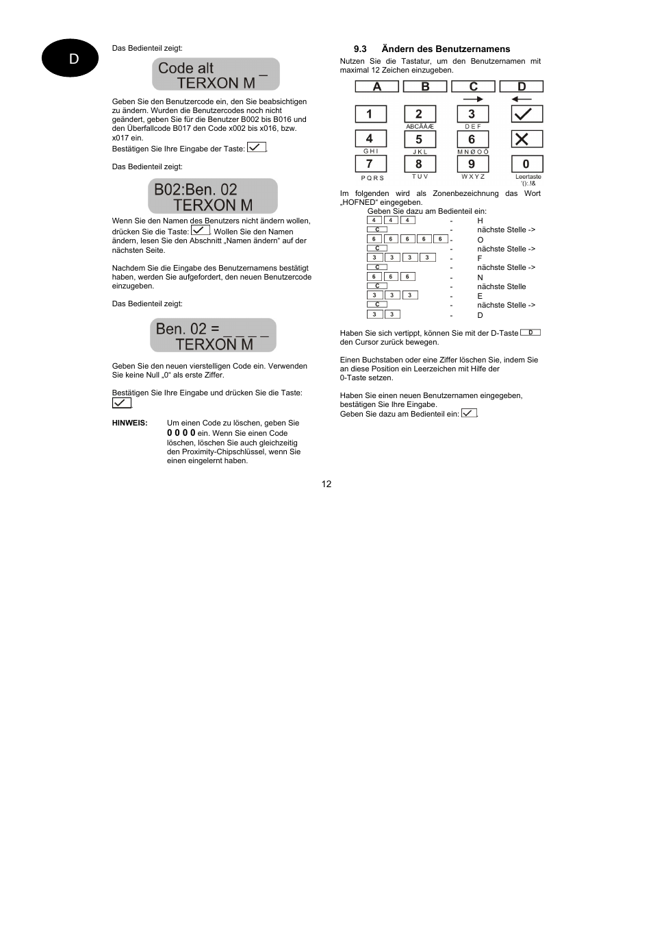 ABUS AZ4299 Terxon SX Base Kit with sounder Operating instructions User Manual | Page 12 / 74