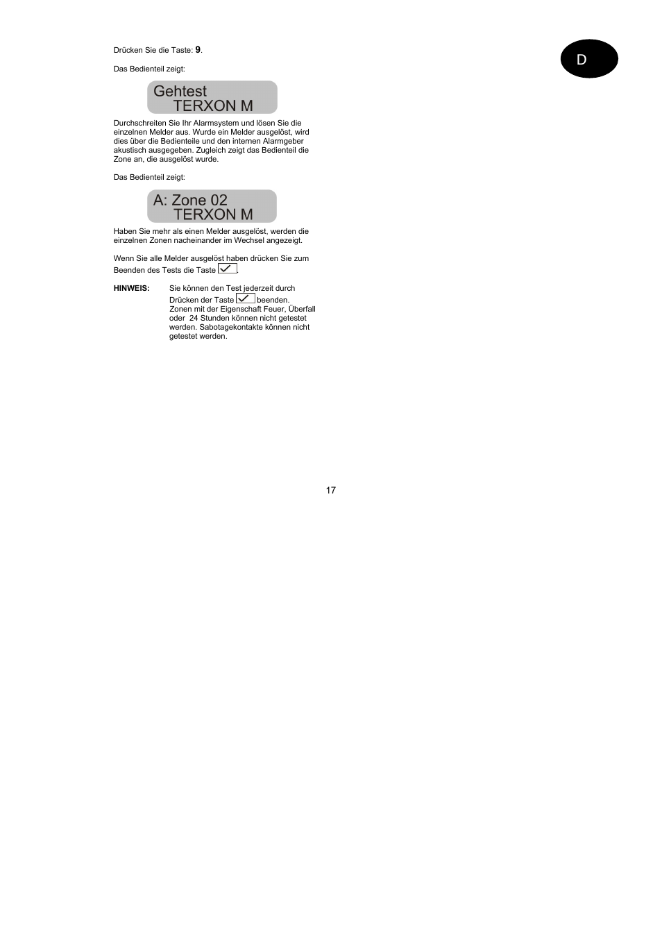 ABUS AZ4299 Terxon SX Base Kit with sounder Operating instructions User Manual | Page 17 / 74