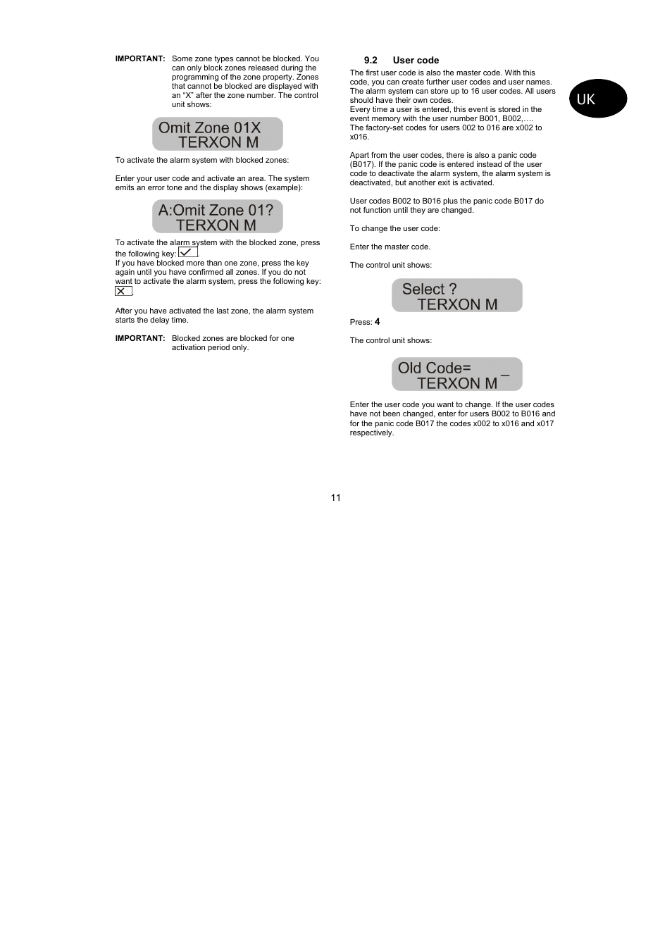 ABUS AZ4299 Terxon SX Base Kit with sounder Operating instructions User Manual | Page 30 / 74