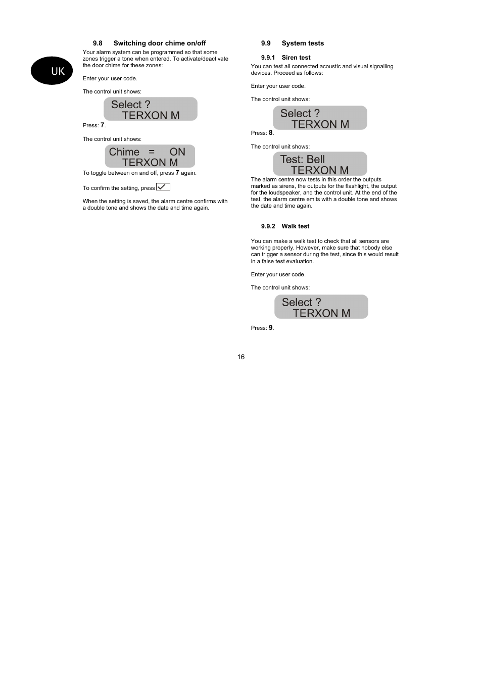 ABUS AZ4299 Terxon SX Base Kit with sounder Operating instructions User Manual | Page 35 / 74