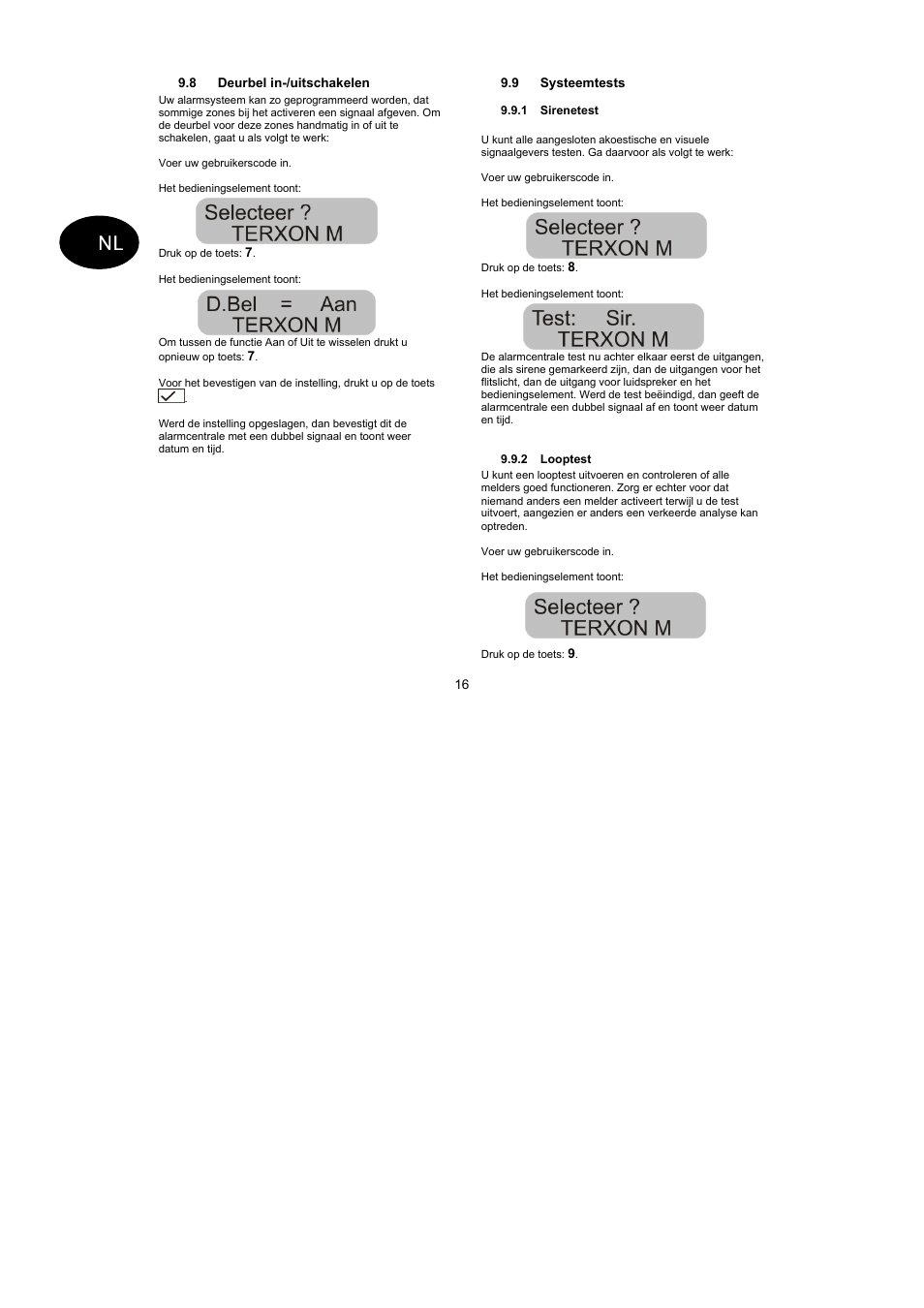 ABUS AZ4299 Terxon SX Base Kit with sounder Operating instructions User Manual | Page 72 / 74