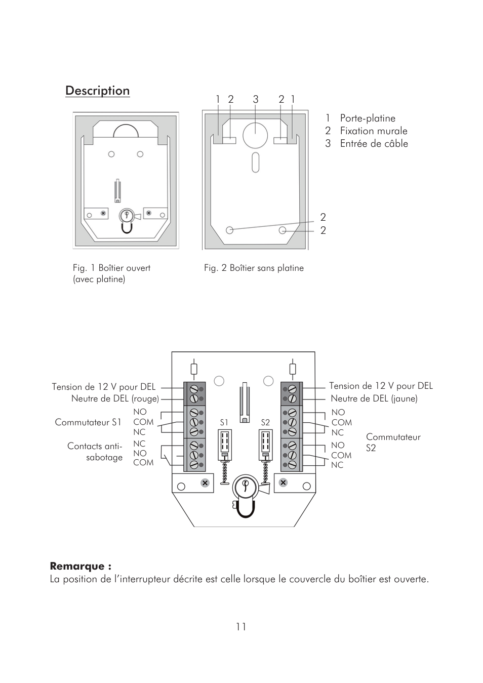 Description | ABUS SE1010 Key switch incl. ABUS quality cylinder User Manual | Page 11 / 24