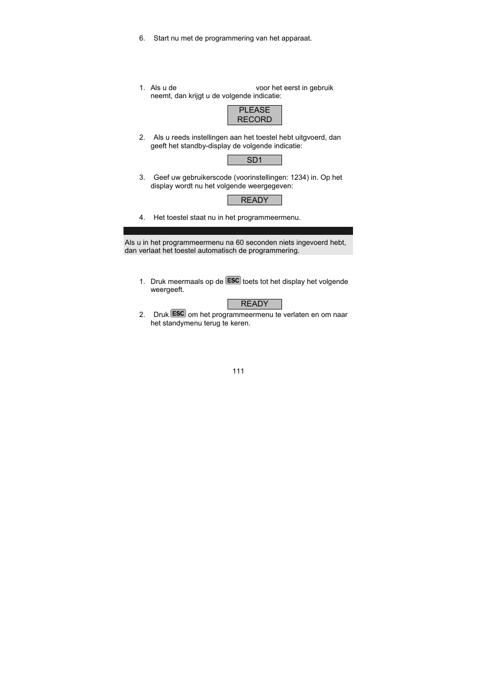 ABUS AZ6301 Terxon PSTN dialer User Manual | Page 111 / 189