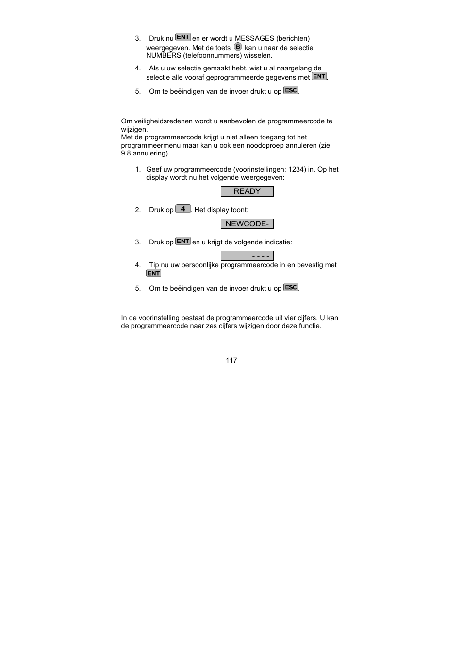 ABUS AZ6301 Terxon PSTN dialer User Manual | Page 117 / 189