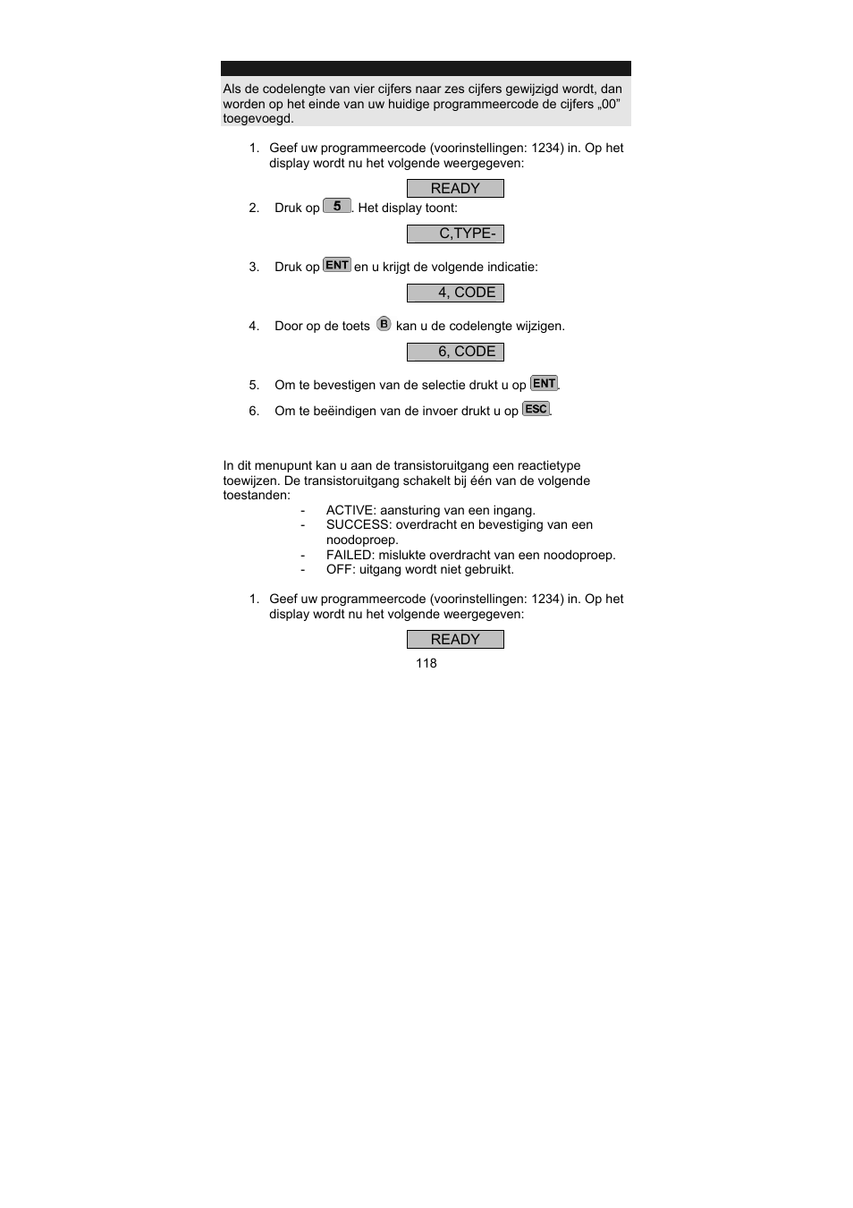 ABUS AZ6301 Terxon PSTN dialer User Manual | Page 118 / 189