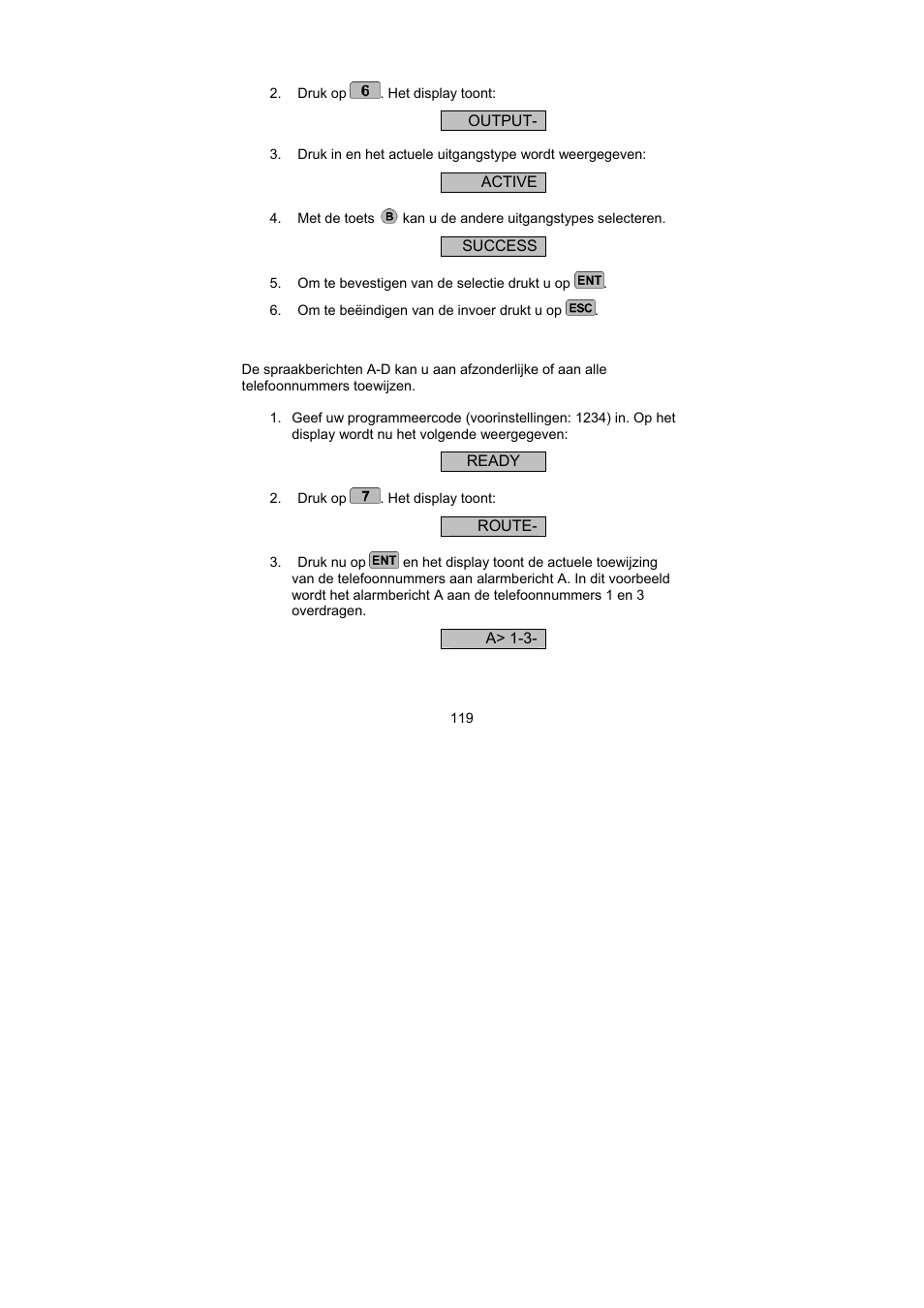 ABUS AZ6301 Terxon PSTN dialer User Manual | Page 119 / 189