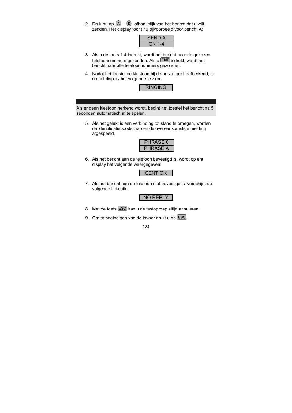 ABUS AZ6301 Terxon PSTN dialer User Manual | Page 124 / 189