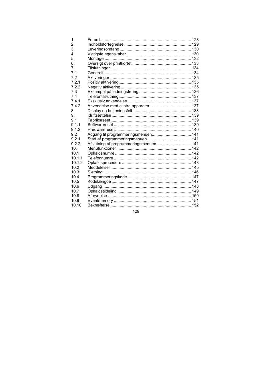 ABUS AZ6301 Terxon PSTN dialer User Manual | Page 129 / 189