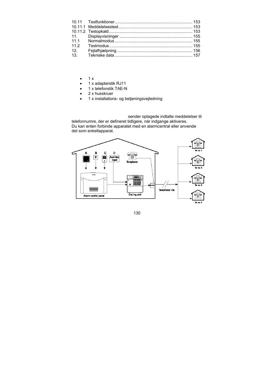 ABUS AZ6301 Terxon PSTN dialer User Manual | Page 130 / 189