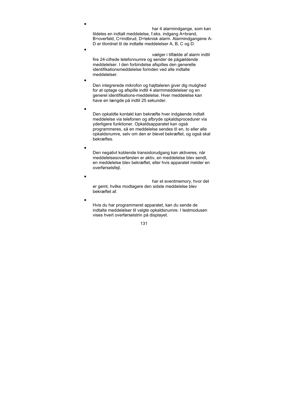 ABUS AZ6301 Terxon PSTN dialer User Manual | Page 131 / 189