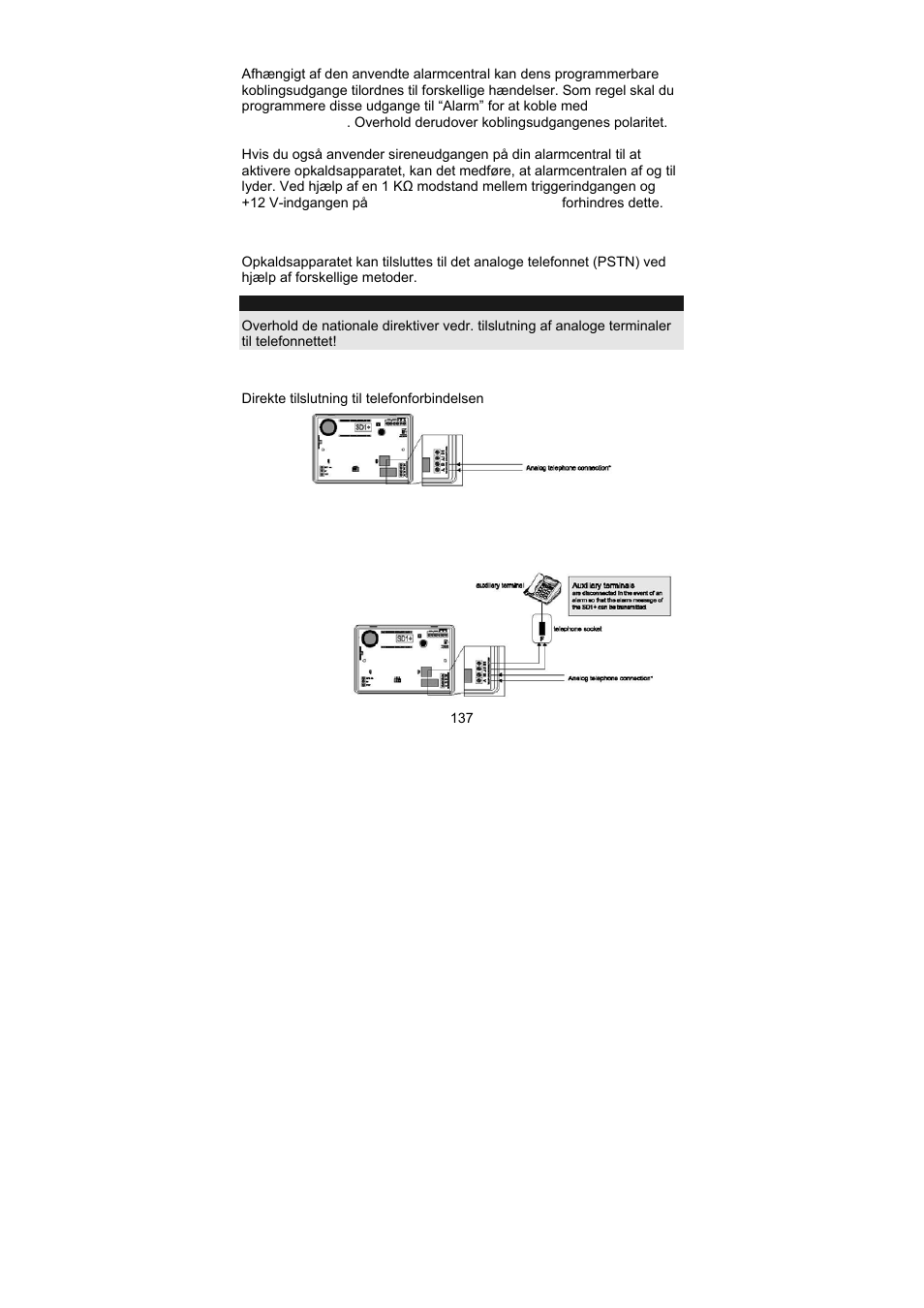 ABUS AZ6301 Terxon PSTN dialer User Manual | Page 137 / 189