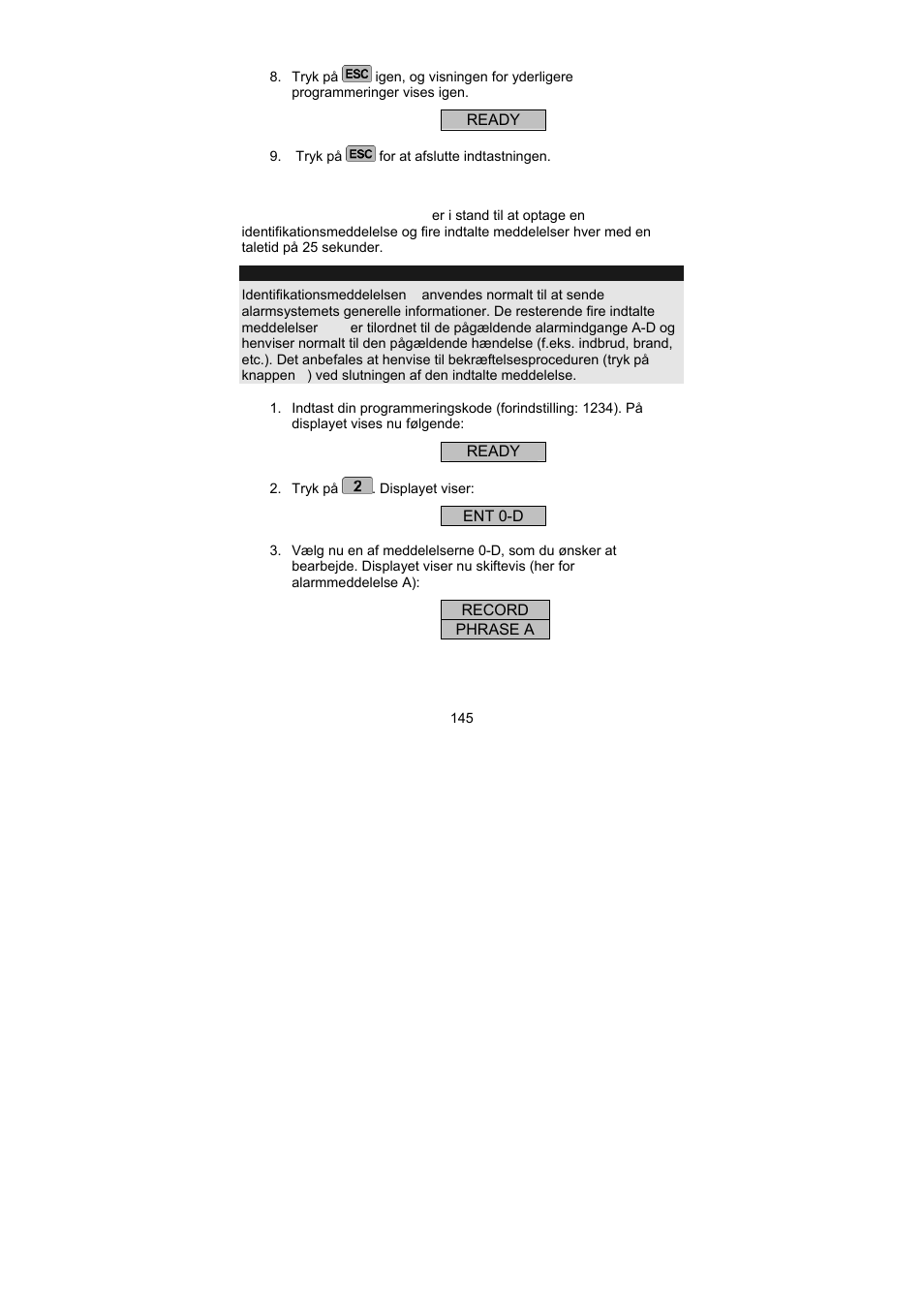ABUS AZ6301 Terxon PSTN dialer User Manual | Page 145 / 189