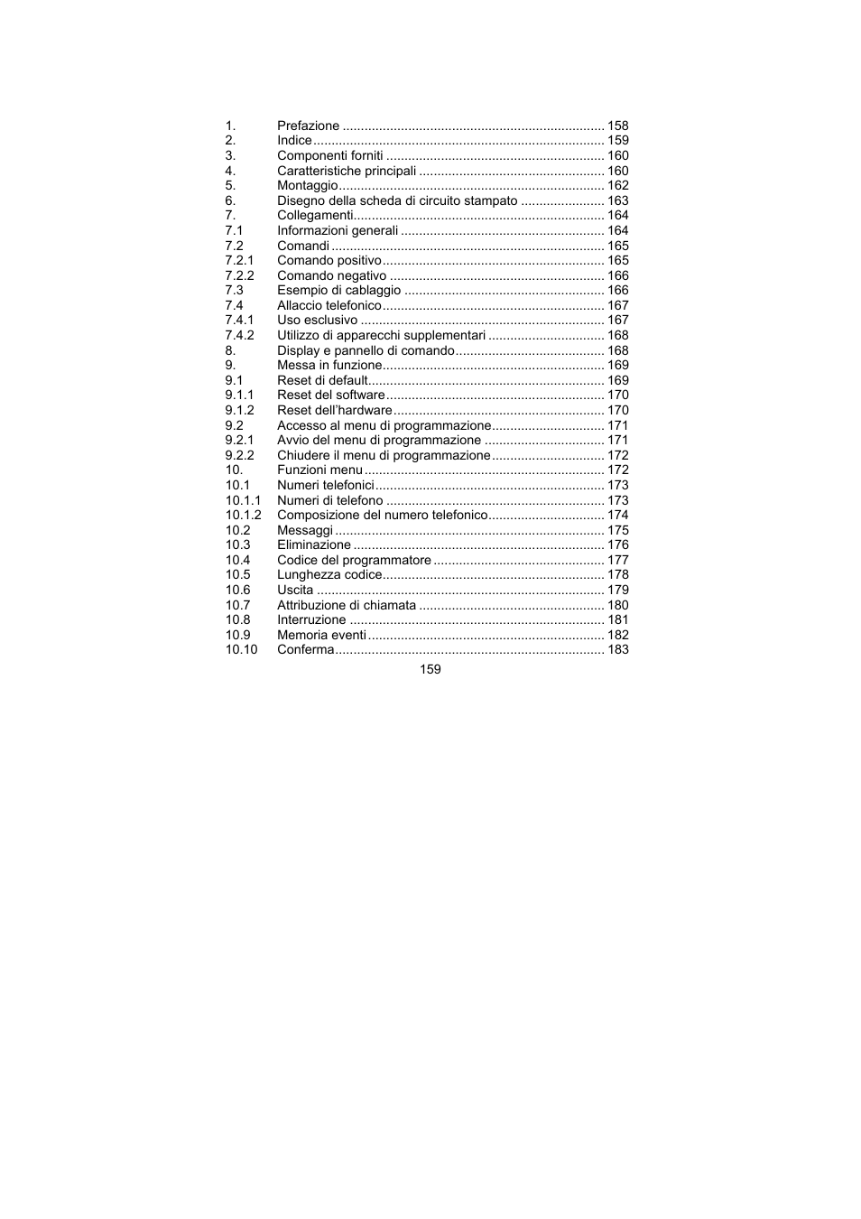 ABUS AZ6301 Terxon PSTN dialer User Manual | Page 159 / 189