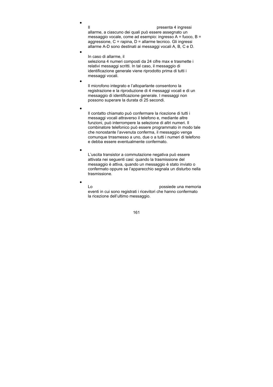 ABUS AZ6301 Terxon PSTN dialer User Manual | Page 161 / 189