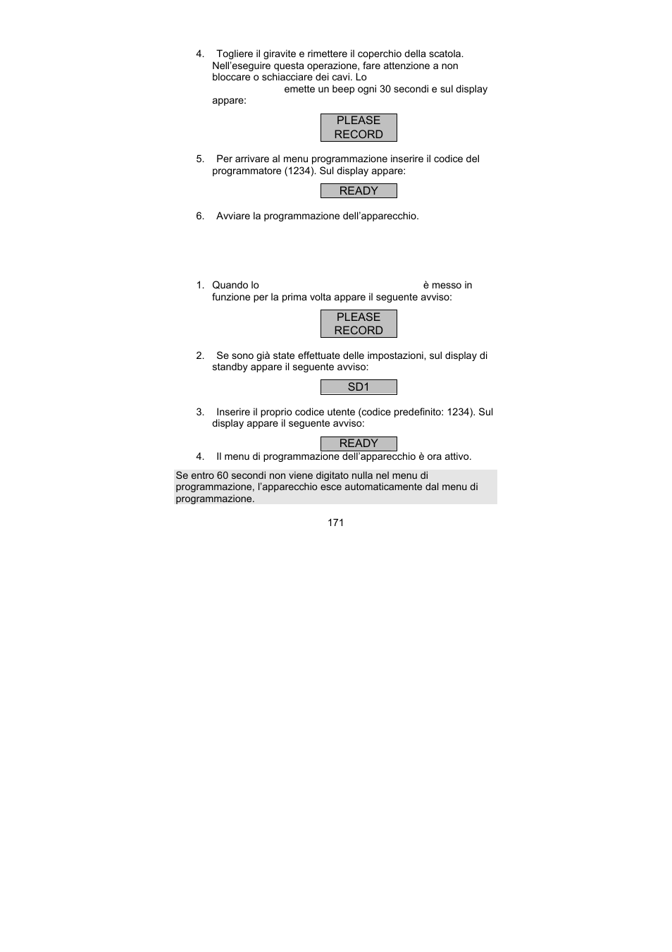ABUS AZ6301 Terxon PSTN dialer User Manual | Page 171 / 189