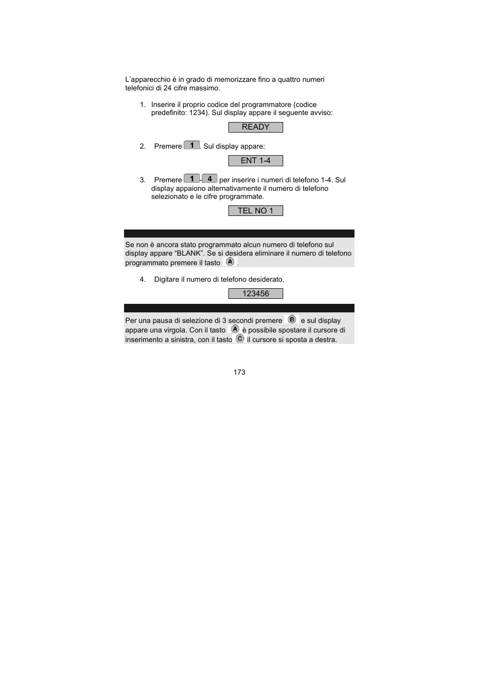 ABUS AZ6301 Terxon PSTN dialer User Manual | Page 173 / 189