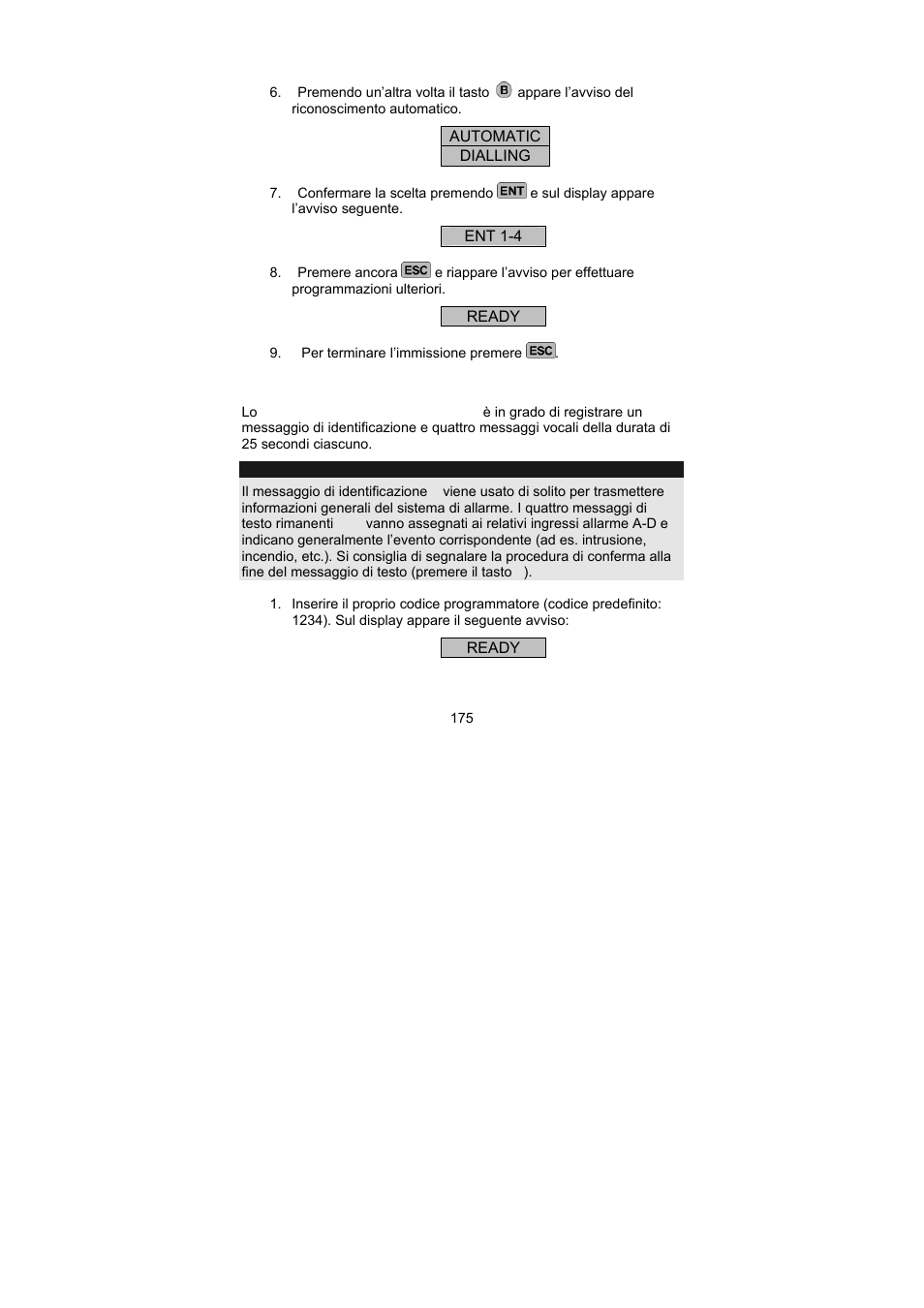 ABUS AZ6301 Terxon PSTN dialer User Manual | Page 175 / 189