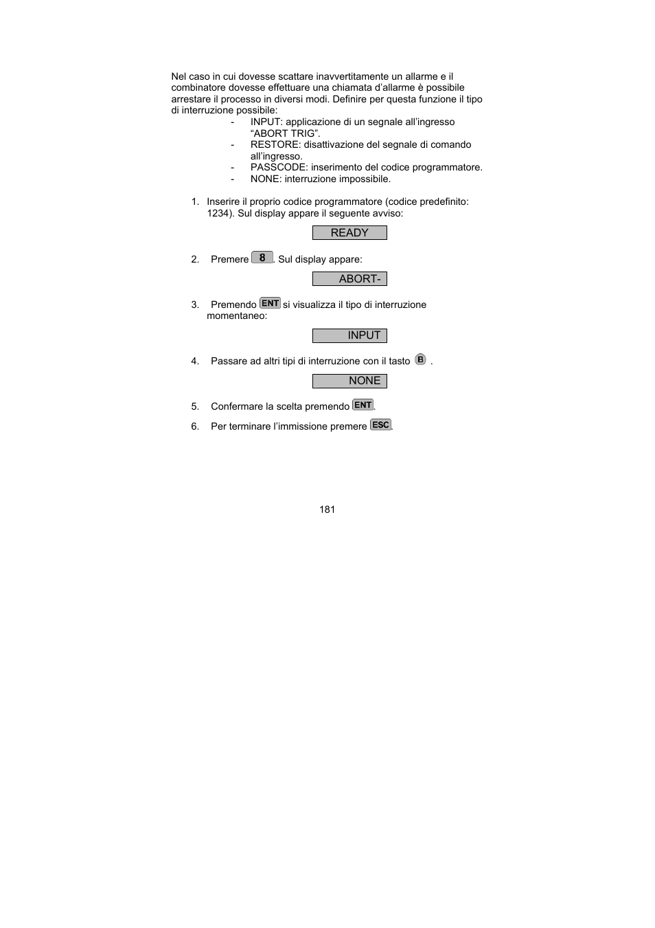 ABUS AZ6301 Terxon PSTN dialer User Manual | Page 181 / 189