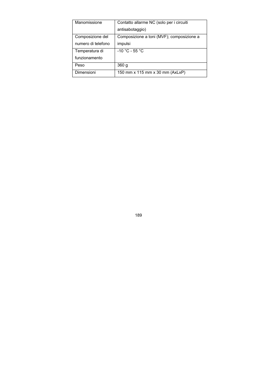 ABUS AZ6301 Terxon PSTN dialer User Manual | Page 189 / 189