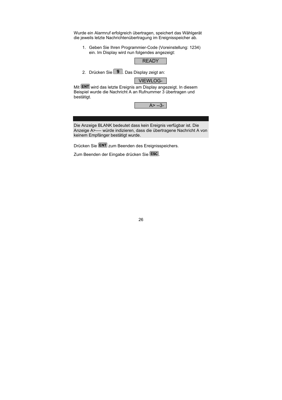 ABUS AZ6301 Terxon PSTN dialer User Manual | Page 26 / 189